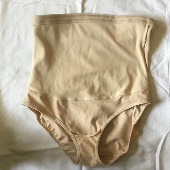 Maidenform High Waist Tummy Control Nude Brief-Sz L - Picture 4 of 8